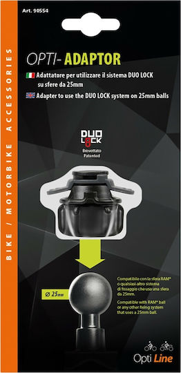 Lampa Opti Adapter for Motorcycle Mobile Mount for 25mm Ball
