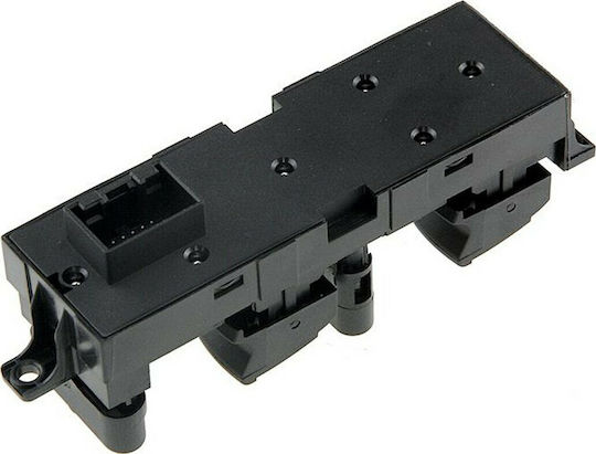 NTY Car Window Switch for Skoda Fabia / Octavia / Superb Red Lighting 9pin Black
