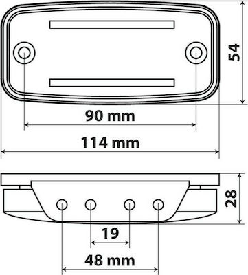 Lampa S18 Truck Volume Light 10 - 30V - Orange 97020