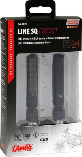 Lampa Flash за Мотоциклет LED 2бр