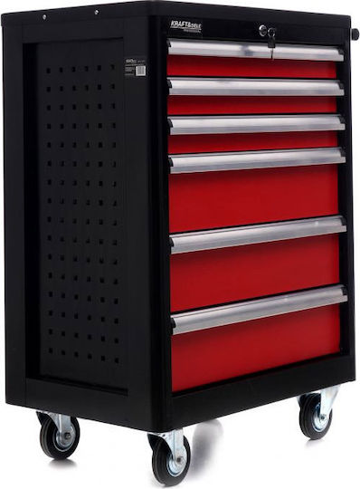 Kraft & Dele Cu roți Metal Căruță L70xA48xÎ83.5cm
