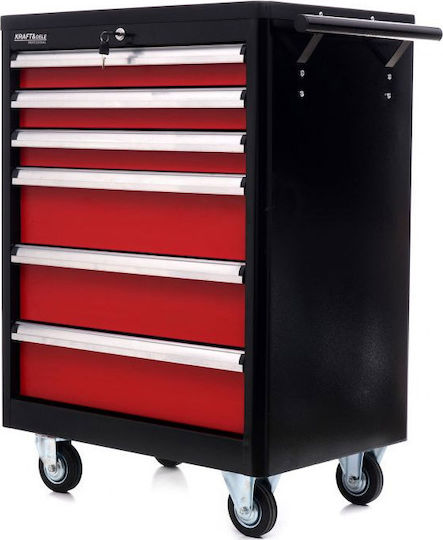 Kraft & Dele Cu roți Metal Căruță L70xA48xÎ83.5cm