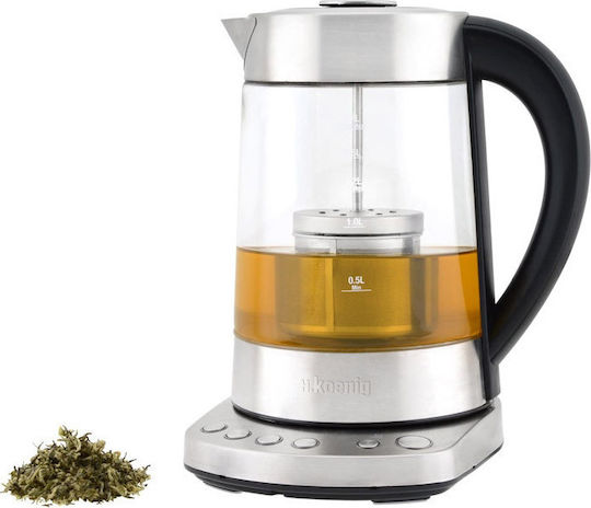 HKoenig Instant T Kettle 1.7lt 2400W Silver