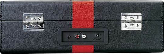 Lenco TT-110 TT-110BKRD Βαλιτσάκι Πικάπ με Belt Drive, Προενίσχυση και Ενσωματωμένα Ηχεία Μαύρο
