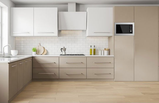 Cecotec Grandheat 2350 Steel Black Εντοιχιζόμενος Φούρνος Μικροκυμάτων με Grill 23lt Μαύρος
