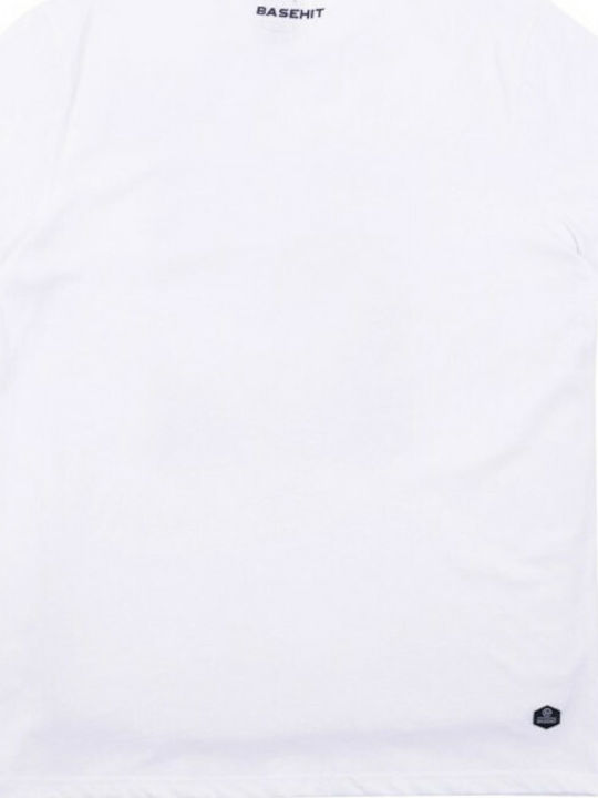 Basehit Men's Short Sleeve T-shirt White