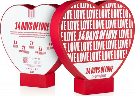 LoveBoxxx 14 Days Love Gift Set Vibrator für Paare Rot