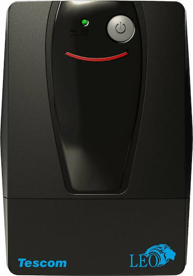 Tescom Leo LED 1000VA UPS Line-Interactive 600W με 4 Schuko Πρίζες