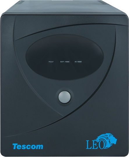 Tescom Leo LED 2000VA UPS Line-Interactive 1200W με 4 Schuko Πρίζες