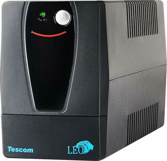 Tescom Leo LED 1000VA UPS Line-Interactive 600W με 4 Schuko Πρίζες