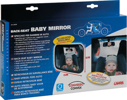 Lampa Oglindă auto pentru copii Negruς