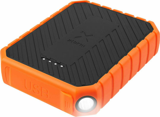 Xtorm Rugged Power Bank 10000mAh 18W με 2 Θύρες USB-A και Θύρα USB-C Power Delivery / Quick Charge 3.0 Πορτοκαλί