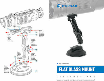 Pulsar Flat Glass Mount Βάση Στήριξης για Επίπεδο Τζάμι