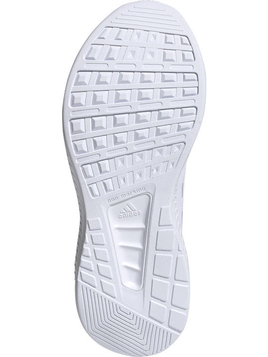 Runfalcon 2.0 K Kids Sports Shoes Running with Laces Cloud White / Grey Three