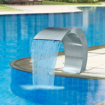 vidaXL Stainless Steel Pool Waterfall 45x30x60cm