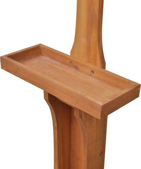 vidaXL Pool Shower Made of Natural Wood 75x75cm Brown
