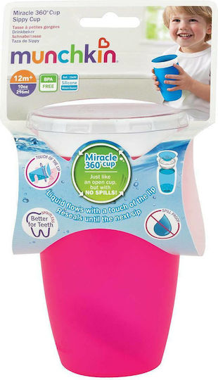 Munchkin Baby Cup Miracle 360° Plastic Pink 414ml for 18m+