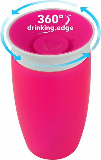 Munchkin Baby Cup Miracle 360° Plastic Pink 414ml for 18m+