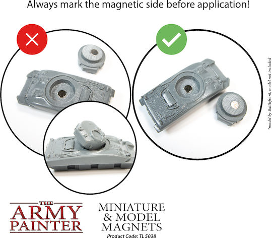 The Army Painter Round Magnet Magnets 80x3mm and 20x5mm