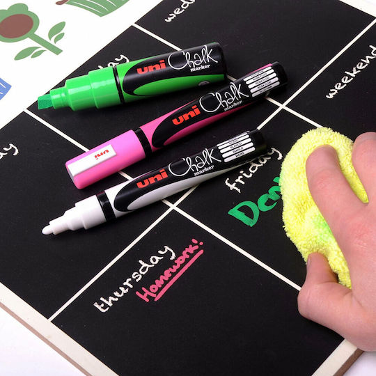 Uni-Ball Chalk Marker PWE-5M Marker Gold Blackboard Liquid Chalk for Glass 1.8-2.5mm