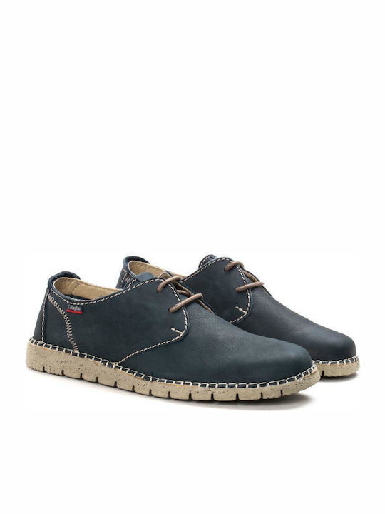 Men's Leather Casual Shoes Blue
