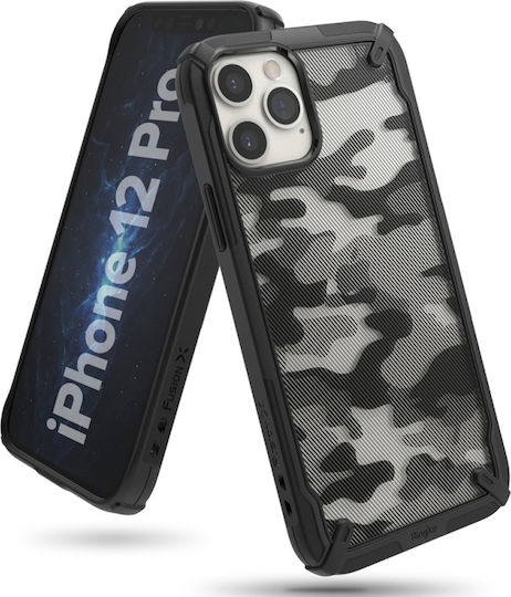 Ringke Fusion X Back Cover Πλαστικό / Σιλικόνης Μαύρο (iPhone 12 Pro Max)