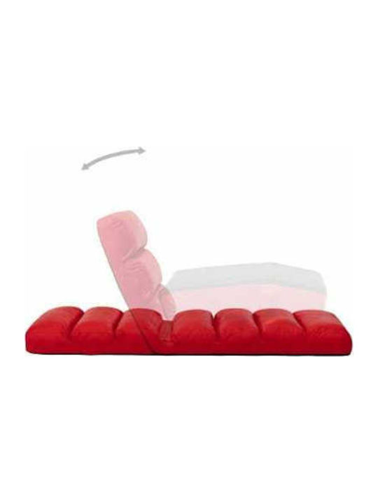 Multifunctional Bean Bag Chair Waterproof Red 175x56x20cm
