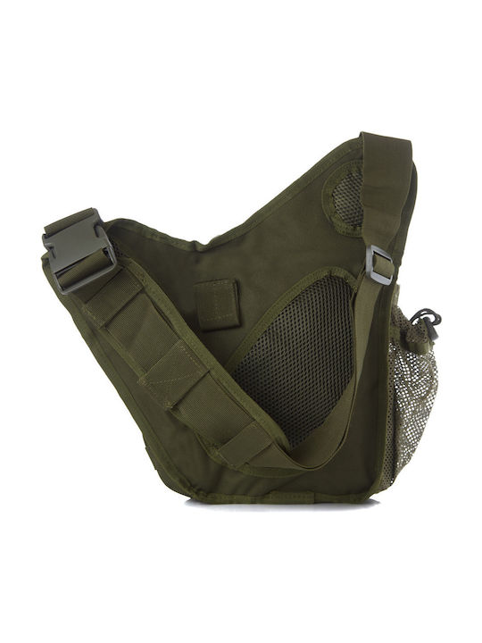 Cardinal Fabric Sling Bag with Zipper, Internal Compartments & Adjustable Strap Khaki 20x16x30cm