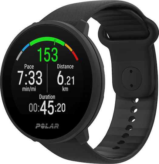 Polar Unite Wasserdicht Smartwatch mit Pulsmesser (Schwarz)