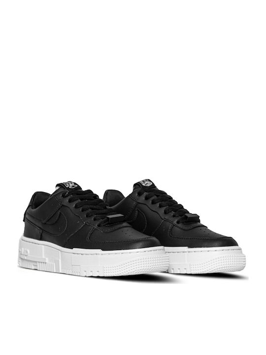 Nike Air Force 1 Pixel Γυναικεία Flatforms Sneakers Black / White