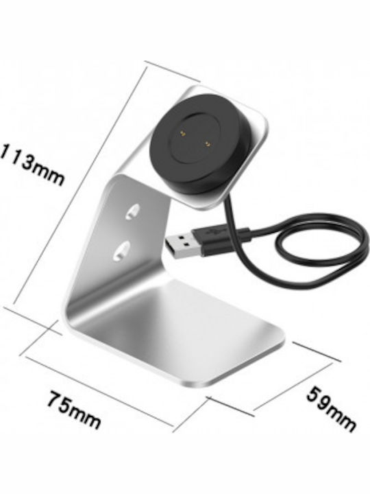 Aluminum Magnetic Charger Holder Gray (Huawei Watch GT / GT2)
