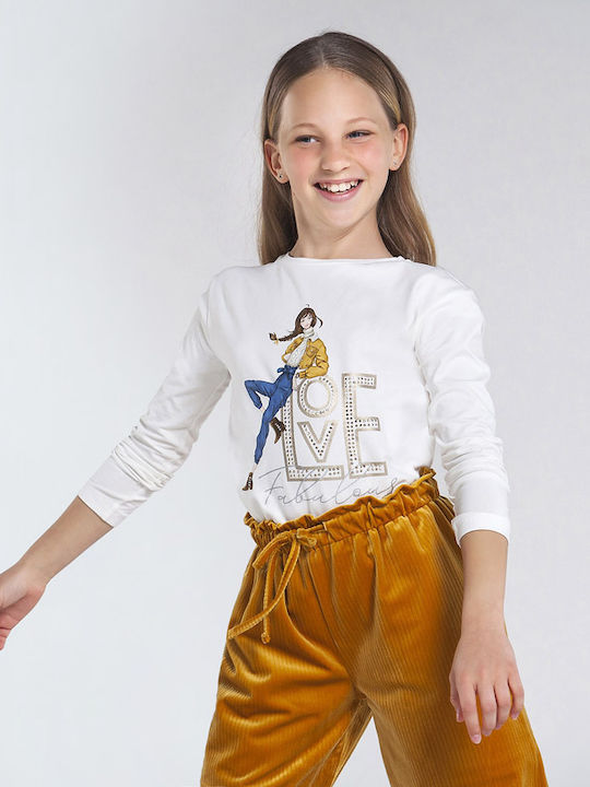 Mayoral Kids Blouse Long Sleeve White