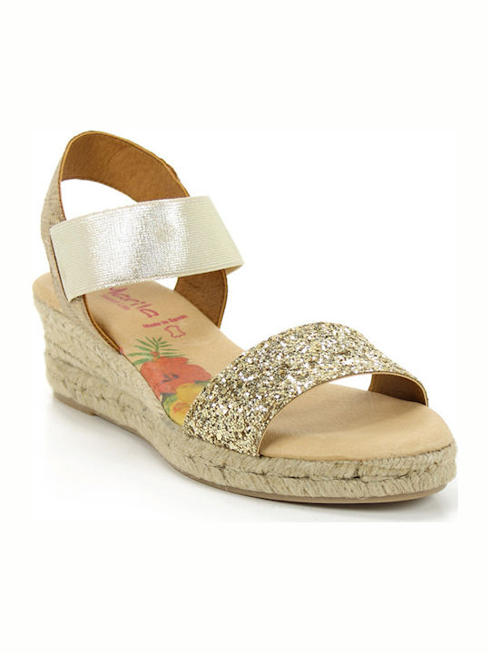 Marila Footwear 748.7069 Platforme dama Aurii