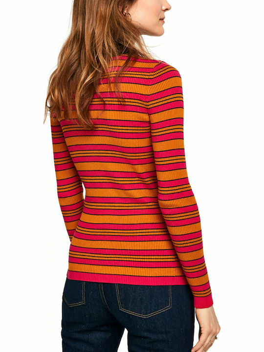 Scotch & Soda Women's Long Sleeve Sweater Cotton Striped Multicolour 151294-0018