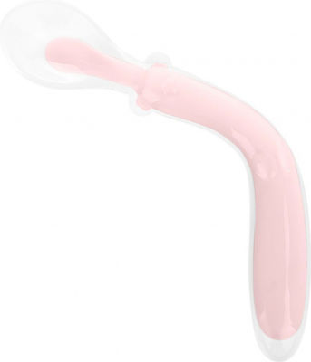 Kikka Boo Βρεφικό Κουτάλι Flexible από Σιλικόνη Pink