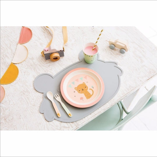 Petit Monkey Silicone Baby Placemat Koala Gray