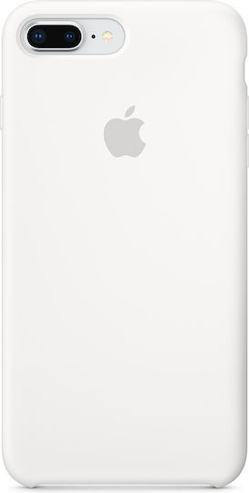 Apple Silicone Case Umschlag Rückseite Silikon Weiß (iPhone 8/7 Plus)