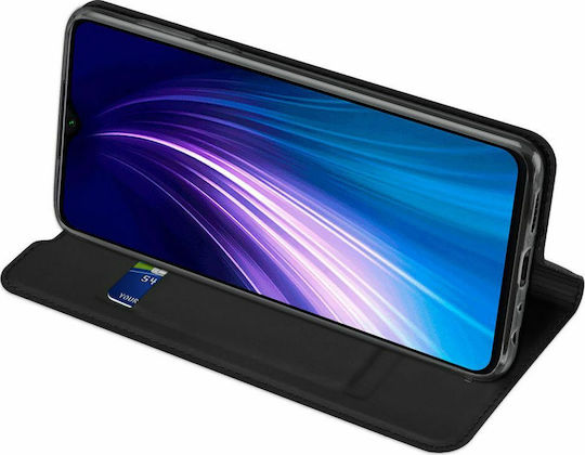 Dux Ducis Skin Pro Book Synthetic Leather 0.5mm Black (Redmi Note 9T)