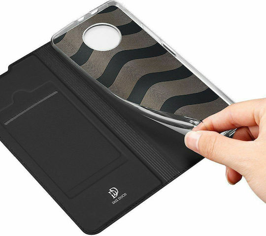 Dux Ducis Skin Pro Book Synthetic Leather 0.5mm Black (Redmi Note 9T)