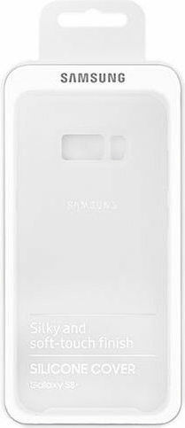 Samsung Back Cover Σιλικόνης Λευκό (Galaxy S8+)