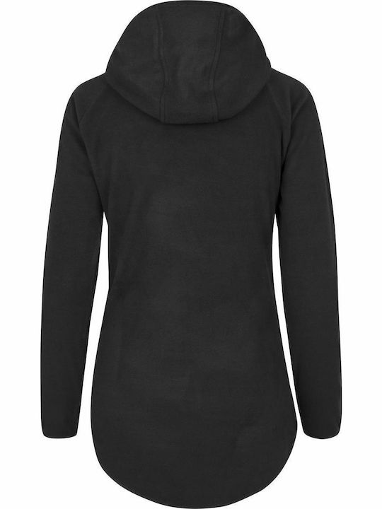 Fleece Damen Jacke in Schwarz Farbe