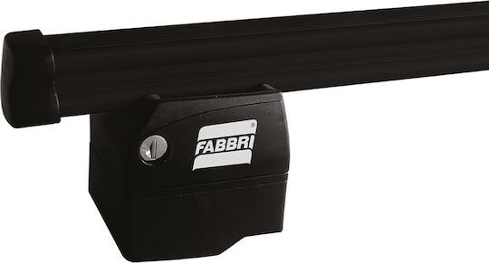 Fabbri Roof Bars Metallic 180cm. (with Roof Rack Legs and Lock) Black