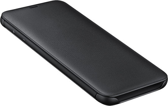 Samsung Buchen Sie Synthetisches Leder Schwarz (Galaxy J6)
