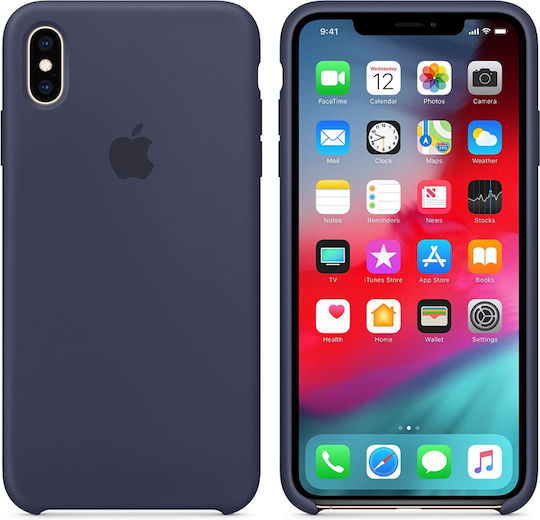 Apple Back Cover Silicone Blue (iPhone XS Max)
