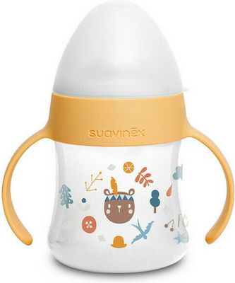 Suavinex Forest Educational Sippy Cup Plastic with Handles Yellow for 4m+m+ 150ml