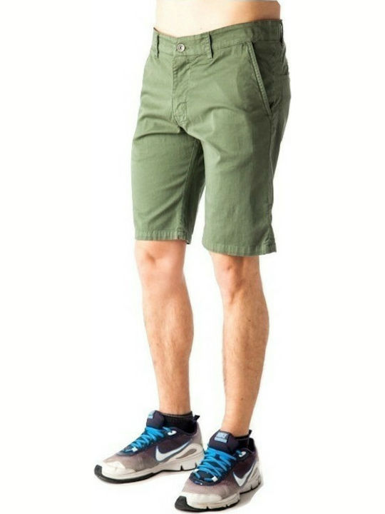 Paco & Co 12001 Men's Chino Monochrome Shorts Khaki