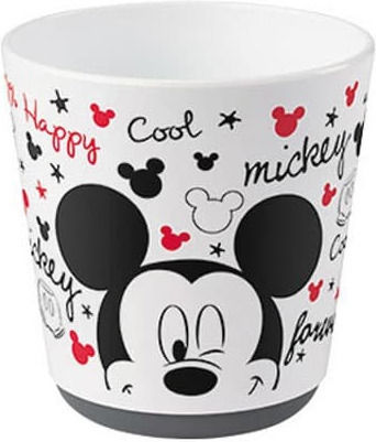 Nuk Feeding Set Mickey made of Melamine Gray 4pcs for 6+ months