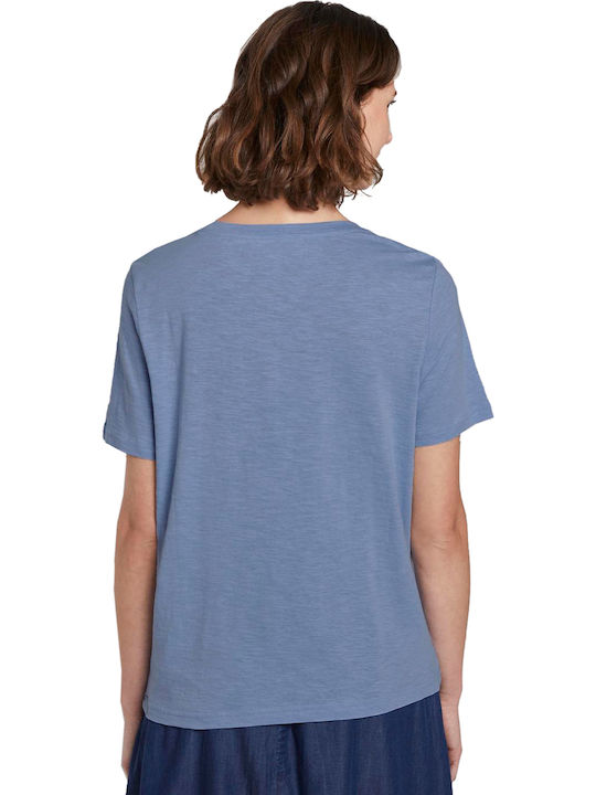 Tom Tailor Damen T-shirt Blau 1019452-12819