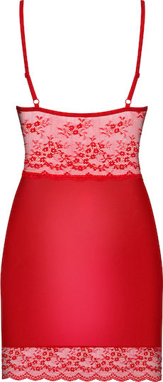 Obsessive Lovica Chemise & Thong Red