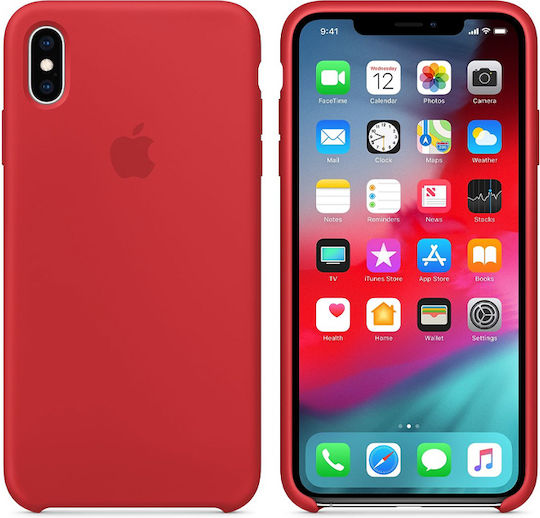 Apple Back Cover Silicon Roșu (iPhone XS Max)